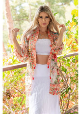 CIENNA ROUGE BLOOM  KIMONO
